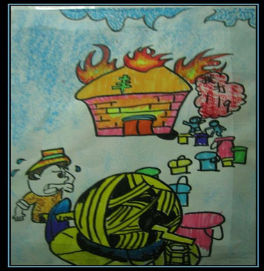 消防安全宣传画儿童画 【热点话题】